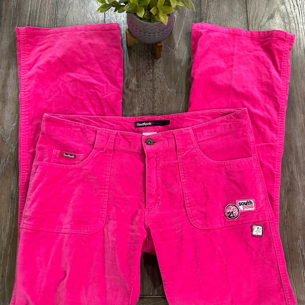 South Pole Pink Boot Cut Pants - Picture 2 of 16